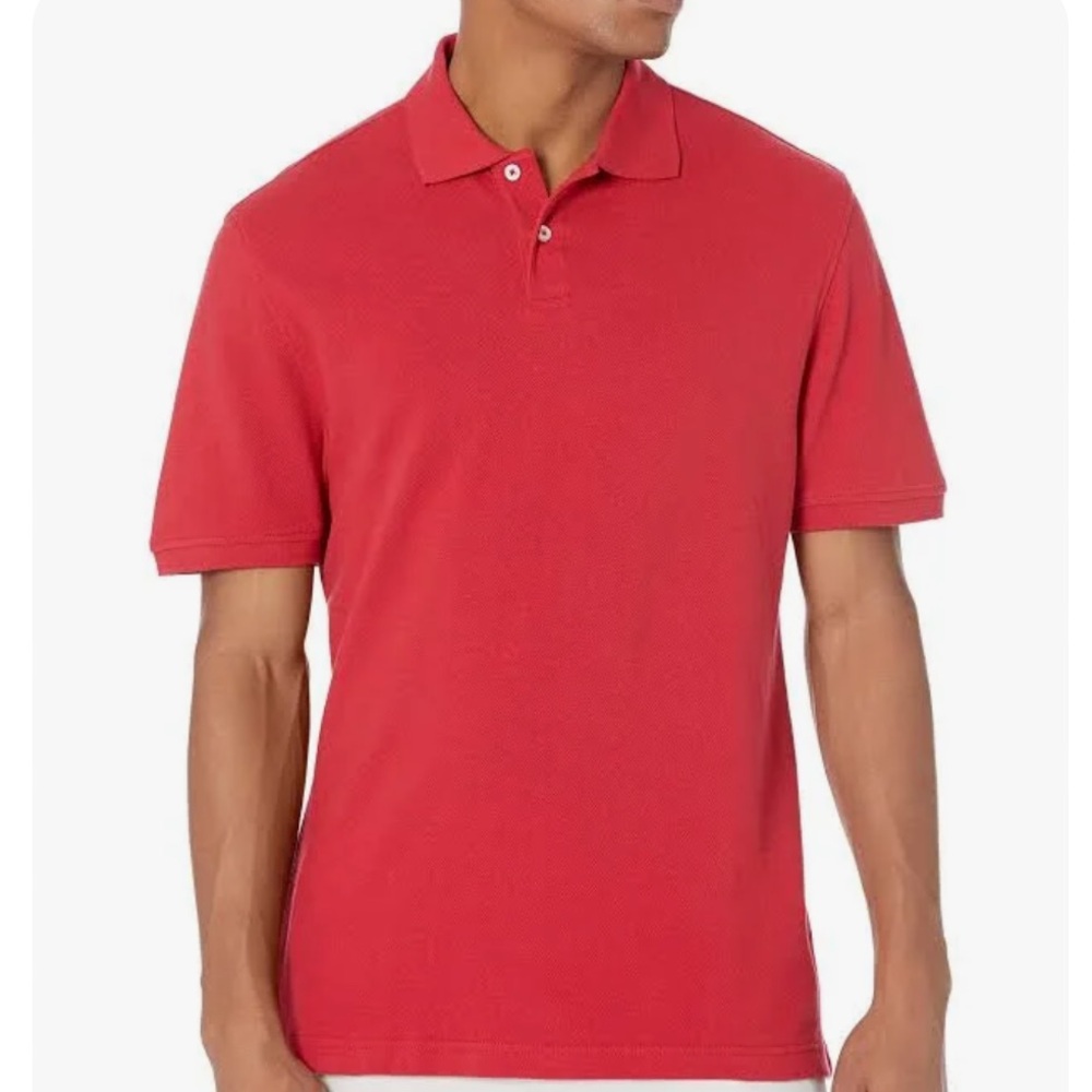 J. Crew - Men’s Vintage Piqué Short Sleeve Polo Shirt in Sun-Faded Red